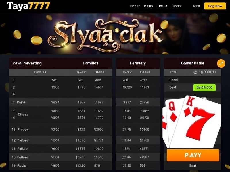 Join Taya777 Com for the best online gambling experience. Explore casino games, sports betting, and exclusive promotions on the official Taya777 Com website.